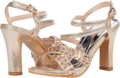 Босоножки Arianna Embossed Sandal Badgley Mischka, цвет Rose Gold