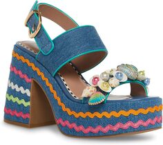 Босоножки Shellie Blue by Betsey Johnson, цвет Denim Multi