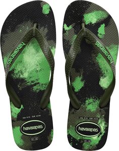 Шлепанцы Top Camo Flip Flop Sandal Havaianas, цвет Black/Moss