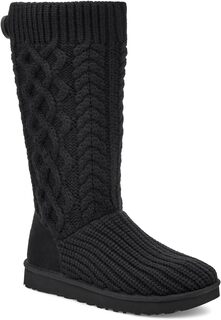 Сапоги Classic Cardi Cabled Knit UGG, черный