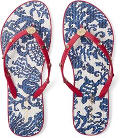 Шлепанцы Embellished Pool Flip-Flop Lilly Pulitzer, цвет Deeper Coconut Ride with Me