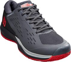 Кроссовки Rush Pro Ace Pickleball Shoes Wilson, цвет Ebony/Black/Wilson Red