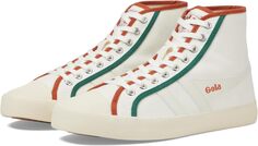 Кроссовки Coaster Smash High Gola, цвет Off-White/Moody Orange/Green