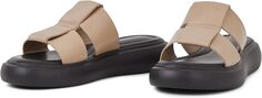 Сандалии на плоской подошве Blenda Leather Woven Sandal Vagabond Shoemakers, серо-коричневый