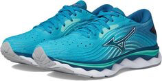 Кроссовки Wave Sky 6 Mizuno, цвет Enamel Blue/White