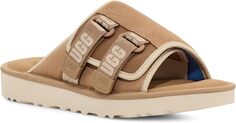 Сандалии на плоской подошве Goldencoast Strap Slide UGG, цвет Sand/Santorini