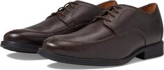 Оксфорды Whiddon Apron Clarks, цвет Dark Brown Tumbled Leather