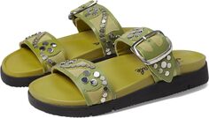 Сандалии на плоской подошве Revelry Studded Sandal Free People, цвет Olive Moss