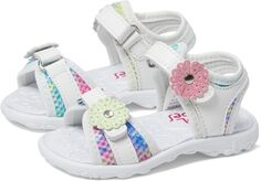 Сандалии на плоской подошве April Rachel Shoes, цвет White/Multi