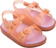 Сандалии на плоской подошве Wide Sandal Mini Melissa, цвет Orange/Pink