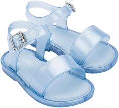 Сандалии на плоской подошве Mar Sandal III Mini Melissa, цвет Blue/Glitter
