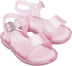 Сандалии на плоской подошве Mar Sandal III Mini Melissa, цвет Pink/Glitter