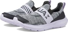 Кроссовки Surge 3 Slip-On Under Armour, цвет Jet Gray/Nebula Purple/Jet Gray