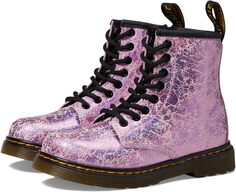 Ботинки на шнуровке 1460 Lace Up Fashion Boot Dr. Martens, цвет Pink Disco Crinkle