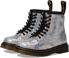 Ботинки на шнуровке 1460 Lace Up Fashion Boot Dr. Martens, цвет Grey Disco Crinkle