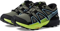 Кроссовки Speedcross CSWP Salomon, цвет Deep Lichen Green/Black/Safety Yellow