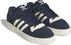 Кроссовки Rivalry Low adidas, цвет Collegiate Navy/Cloud White/Collegiate Navy