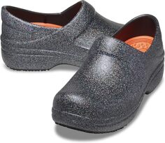 Сабо Work Neria Pro II Literide Clog Crocs, цвет Black Glitter