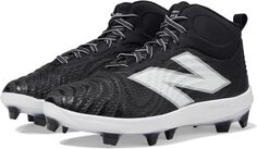 Бутсы FuelCell 4040v7 Mid-Molded New Balance, цвет Black/Optic White