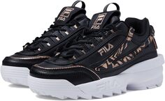 Кроссовки Disruptor II EXP Fila, цвет Black/Rose Gold/White