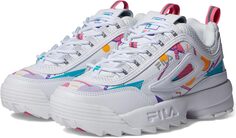 Кроссовки Disruptor II Premium Fila, цвет White/Bubblegum/Scuba Blue