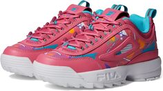 Кроссовки Disruptor II Premium Fila, цвет Bubblegum/Scuba Blue/White