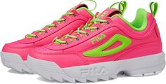 Кроссовки Disruptor II Premium Fila, цвет Knockout Pink/Green Gecko/White