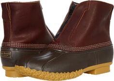 Резиновые сапоги Bean Boot 8&quot; Zip Front Fleece Lined L.L.Bean, цвет Dark Earth/Bean Boot Brown/Gum/Rust Orange L.L.Bean®