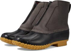 Резиновые сапоги Bean Boot 8&quot; Zip Front Fleece Lined L.L.Bean, цвет Graphite/Black/Gum/Red Black Plaid L.L.Bean®