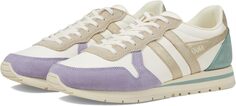 Кроссовки Daytona Quadrant Gola, цвет Off-White/Lavender/Gold/Green Mist