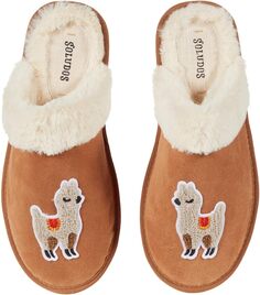 Тапочки Llama Cozy Slipper Soludos, цвет Tan