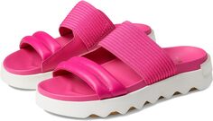 Сандалии на плоской подошве Viibe Slide SOREL, цвет Fuchsia Fizz/Sea Salt