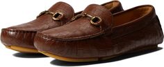 Лоферы Maggie Bit Johnston &amp; Murphy, цвет Brown Croc Embossed Sheepskin