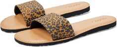 Сандалии на плоской подошве Simple Slide Sandals Volcom, цвет Cheetah 1