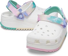 Сабо Classic Hiker Clog Crocs, цвет White/Multi Ombre