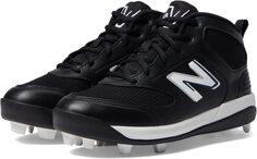 Бутсы 3000 v6 Rubber Molded New Balance, цвет Black/White