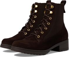 Ботинки на шнуровке Camea Waterproof Combat Boot II Cole Haan, цвет Dark Chocolate Suede Waterproof