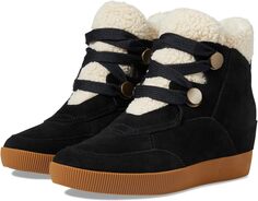 Ботинки на шнуровке Out N About Cozy Wedge SOREL, цвет Black/White