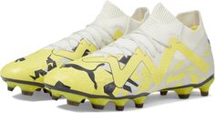 Бутсы Future Match Firm Ground/Artificial Ground PUMA, цвет Sedate Gray/Asphalt/Yellow Blaze