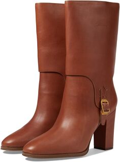 Сапоги Wyatt Mid Shaft Boots Franco Sarto, цвет Cognac Brown Leather