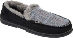 Тапочки Winston Moccasin Slippers Vance Co., цвет Black Fabric