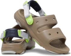 Сандалии Classic All-Terrain Sandal Crocs, цвет Khaki/Multi