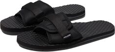 Сандалии на плоской подошве Eco Recliner Slide Volcom, цвет Black/Grey