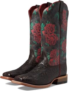 Ковбойские сапоги Frontier Farrah Western Boot Ariat, цвет Chocolate Floral Embossed
