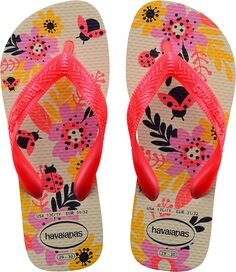 Шлепанцы Flores Flip Flop Sandal Havaianas, цвет Beige Straw