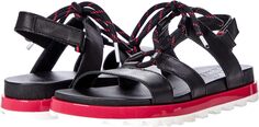 Сандалии на плоской подошве Roaming Lace SOREL, цвет Black/Punch Pink