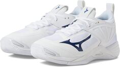 Кроссовки Wave Momentum 2 Mizuno, белый/темно-синий