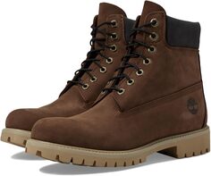 Ботинки на шнуровке 6 Inch Premium Boot Timberland, цвет Dark Brown Nubuck
