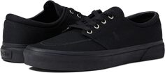 Кроссовки Faxon X Low-Top Canvas Sneaker Polo Ralph Lauren, цвет Black/Black