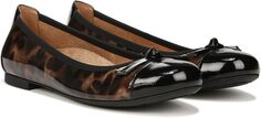 Балетки Amorie VIONIC, цвет Black/Leopard Patent